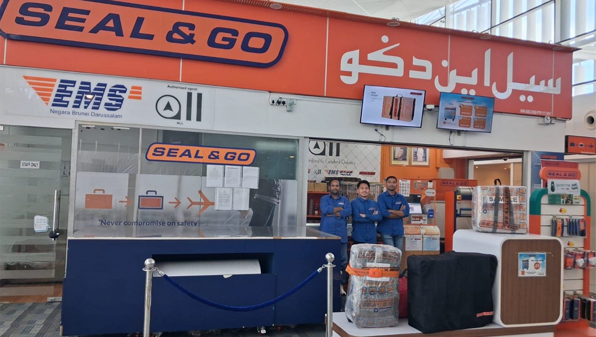 baggage wrapping Brunei International Airport (BIA)