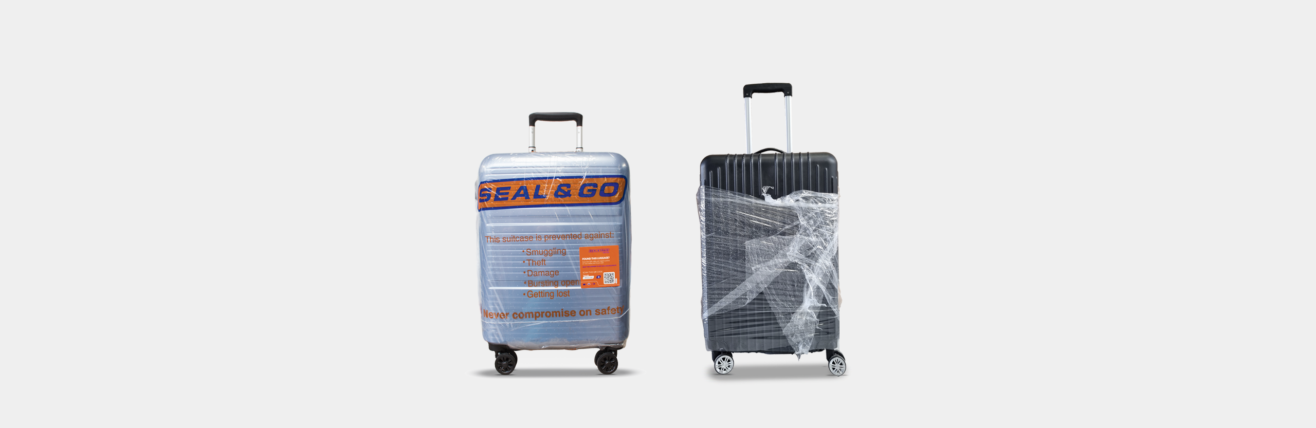 self-wrapped baggage